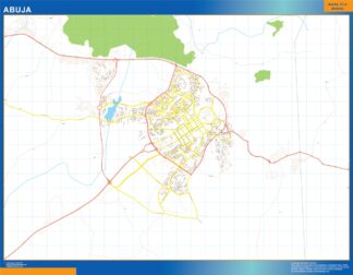 Mapa Abuja en Nigeria