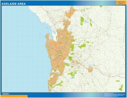 Mapa Adelaide Area Australia