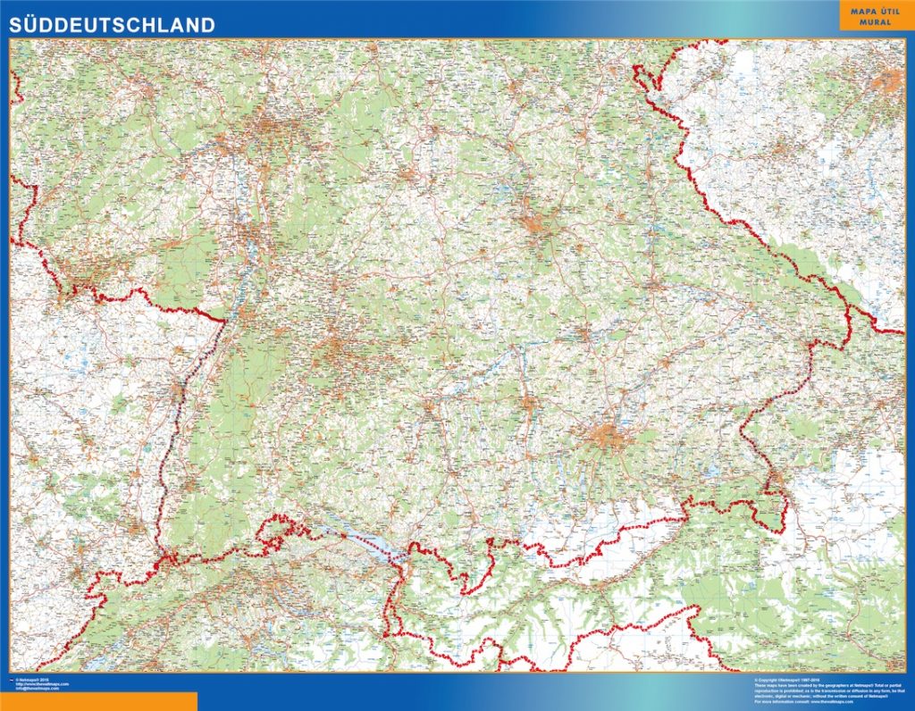 Mapa Alemania sur carreteras