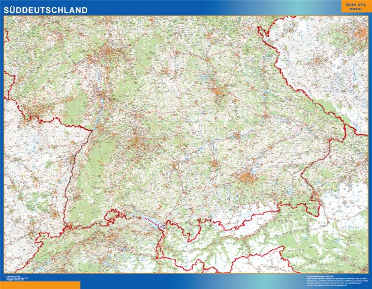 Mapa Alemania sur carreteras