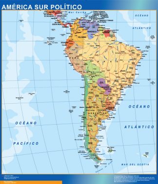 Mapa America Sur