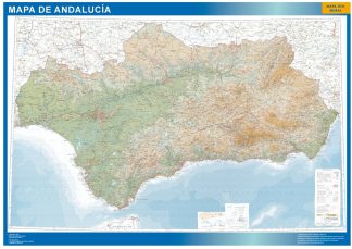Mapa Andalucia relieve