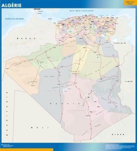 Mapa de Argelia