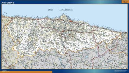 Mapa Asturias carreteras