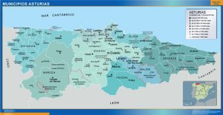 Mapa Asturias por municipios