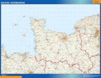 Mapa Baisse Normandie en Francia