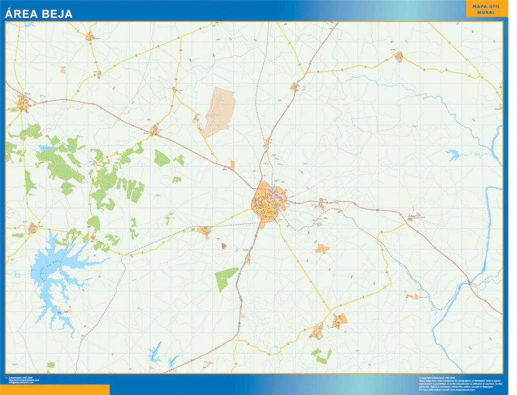 Mapa Beja área urbana