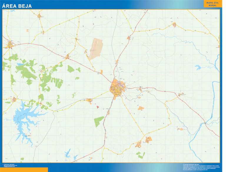 Mapa Beja área urbana