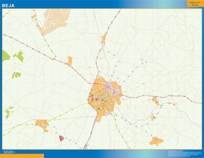 Mapa Beja en Portugal