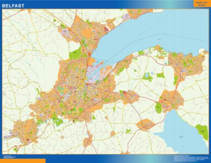 Mapa Belfast