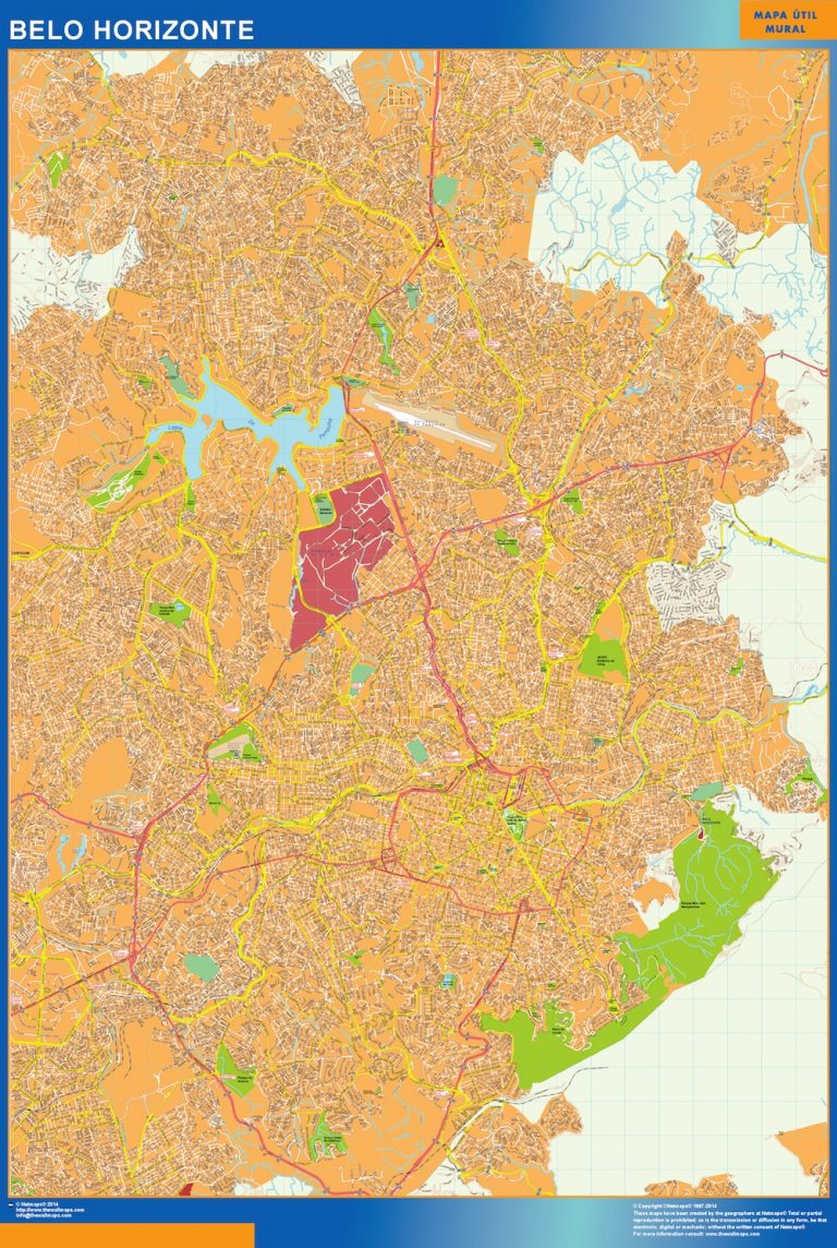 Mapa Belo Horizonte Brasil