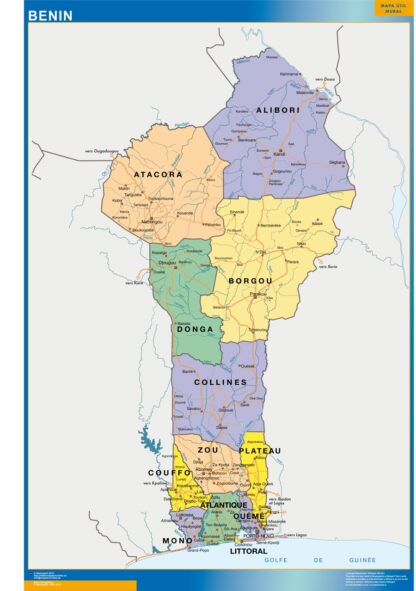 Mapa Benin