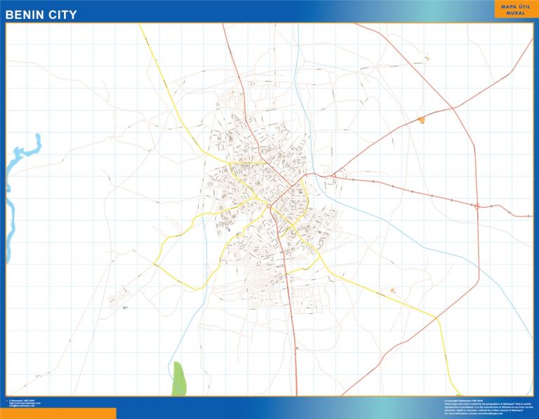 Mapa Benin City en Nigeria