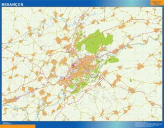 Mapa Besancon en Francia