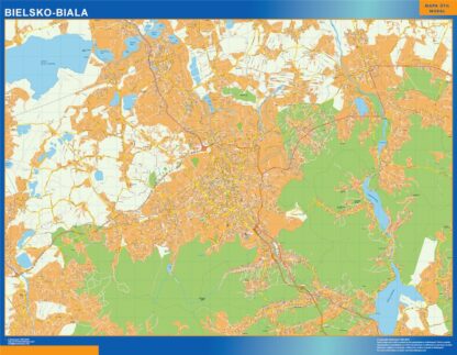 Mapa Bielsko Biala Polonia