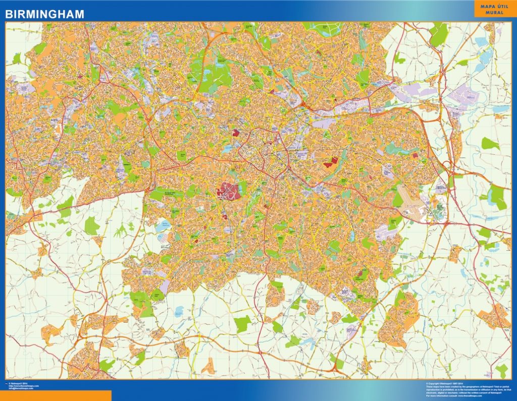 Mapa Birmingham