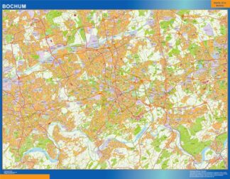 Mapa Bochum en Alemania