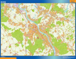 Mapa Bonn en Alemania