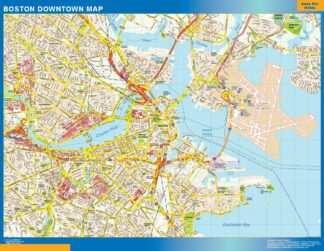 Mapa Boston downtown