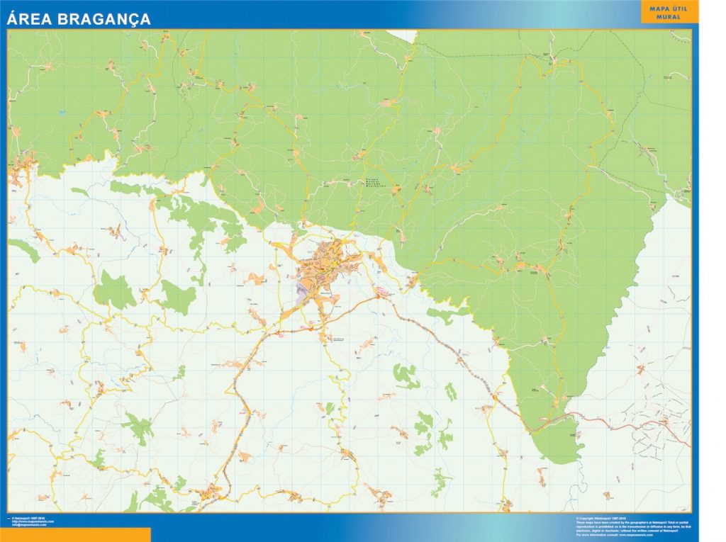 Mapa Braganca área urbana
