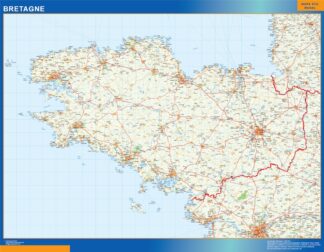 Mapa Bretagne en Francia