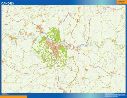 Mapa Cahors en Francia