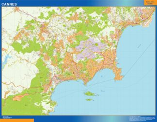 Mapa Cannes en Francia