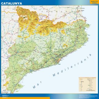 Mapa Cataluña físico
