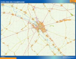 Mapa Chalons En Champagne en Francia