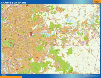 Mapa Champs Sur Marne en Francia