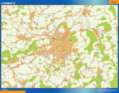 Mapa Chemnitz en Alemania