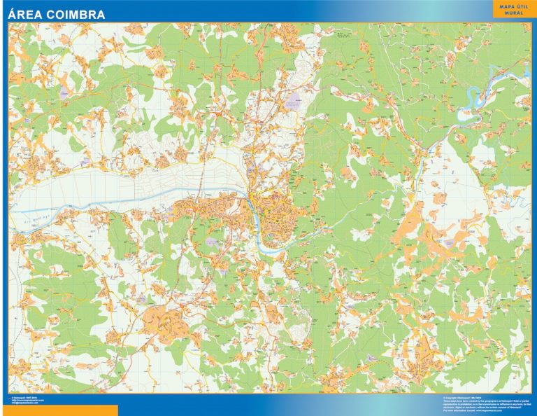Mapa Coimbra área urbana
