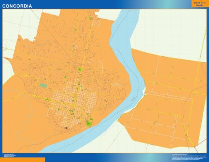 Mapa Concordia en Argentina