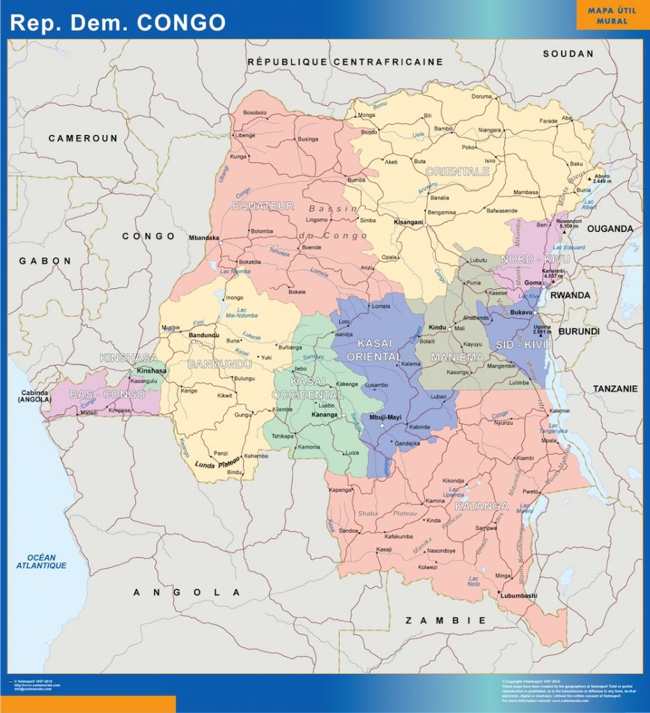 Mapa Congo
