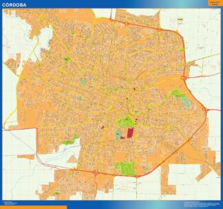 Mapa Cordoba en Argentina