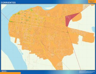 Mapa Corrientes en Argentina