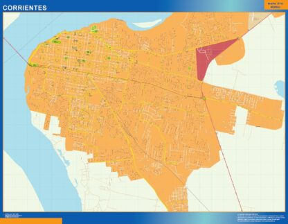 Mapa Corrientes en Argentina