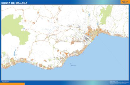 Mapa Costa Malaga