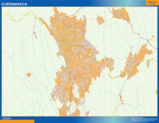 Mapa Cuernavaca en Mexico