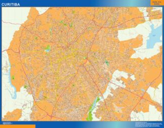 Mapa Curitiba Brasil