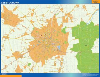 Mapa Czestochowa Polonia