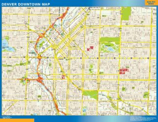 Mapa Denver downtown