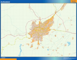 Mapa Durango en Mexico