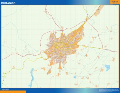 Mapa Durango en Mexico