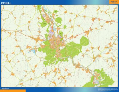 Mapa Epinal en Francia