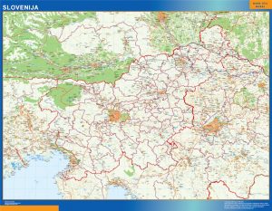 Mapa de Eslovenia