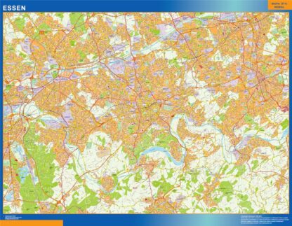 Mapa Essen en Alemania