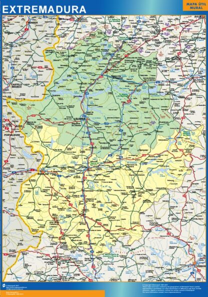 Mapa Extremadura provincias