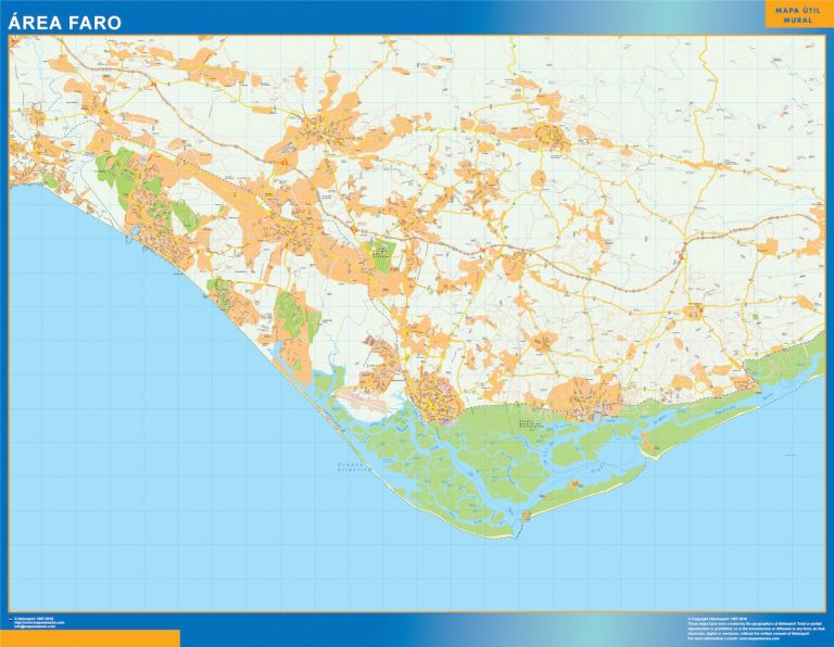 Mapa Faro área urbana