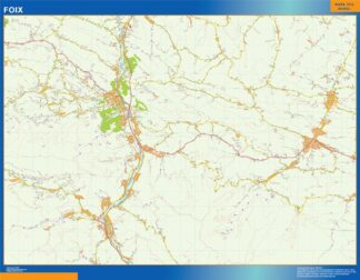 Mapa Foix en Francia